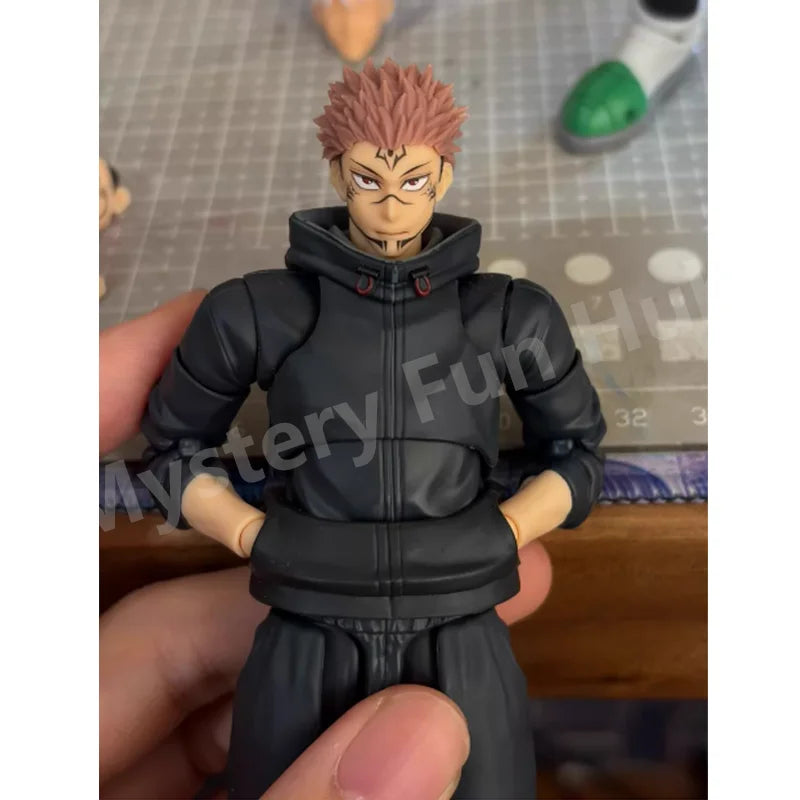 Yuji Itadori Articulated Figure | Sukuna Head & Black Outfit Collectible Figures - The Eezee Shop