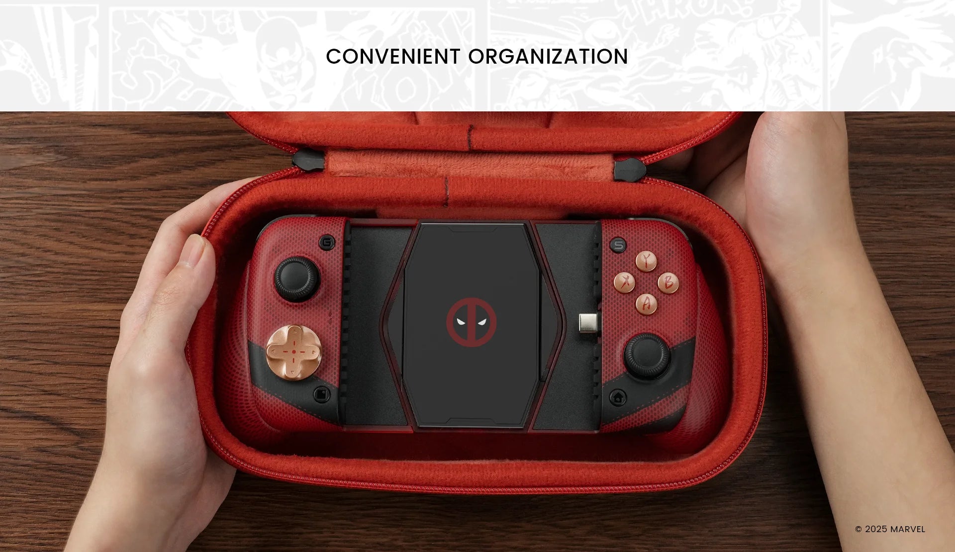 Deadpool Edition Mobile Controller | Type-C Wired Gamepad Gaming Accessories - The Eezee Shop