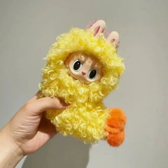 17cm Funny Labubu Plush Shrimp Outfit Set