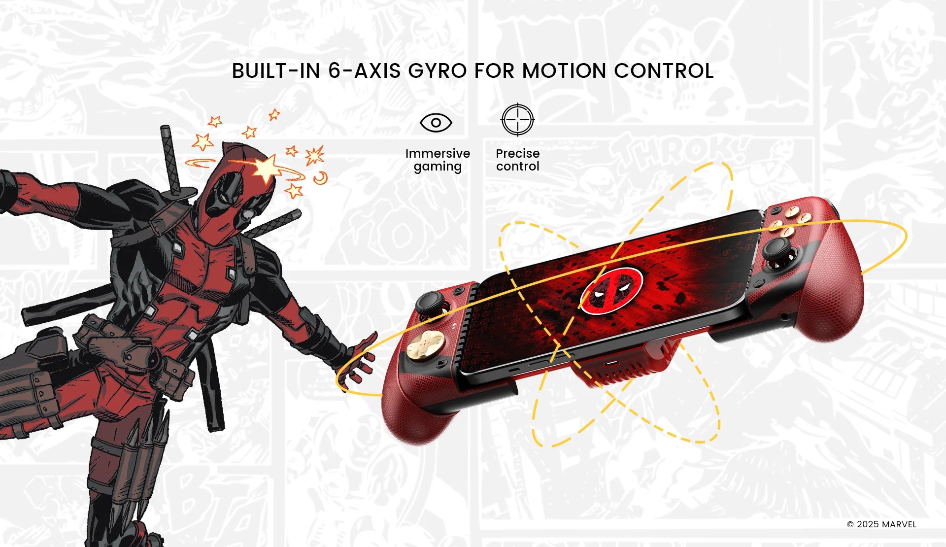 Deadpool Edition Mobile Controller | Type-C Wired Gamepad Gaming Accessories - The Eezee Shop
