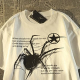 Y2K Korean Streetwear Spider Graphic Acubi Harajuku Egirl Grunge Other - The Eezee Shop