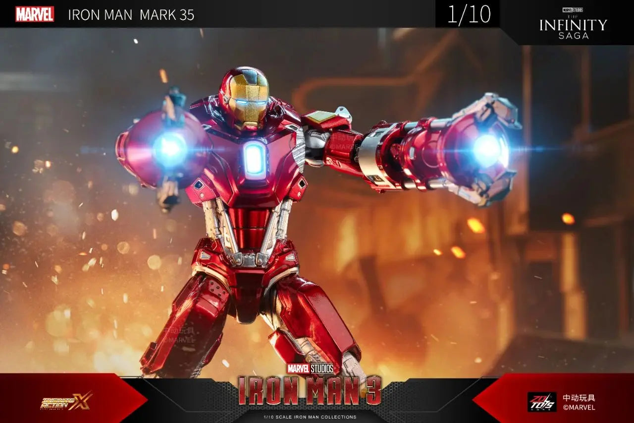 Iron Man Mark 35 Red Snapper Figure | Tony Stark Collectible Collectible Figures - The Eezee Shop