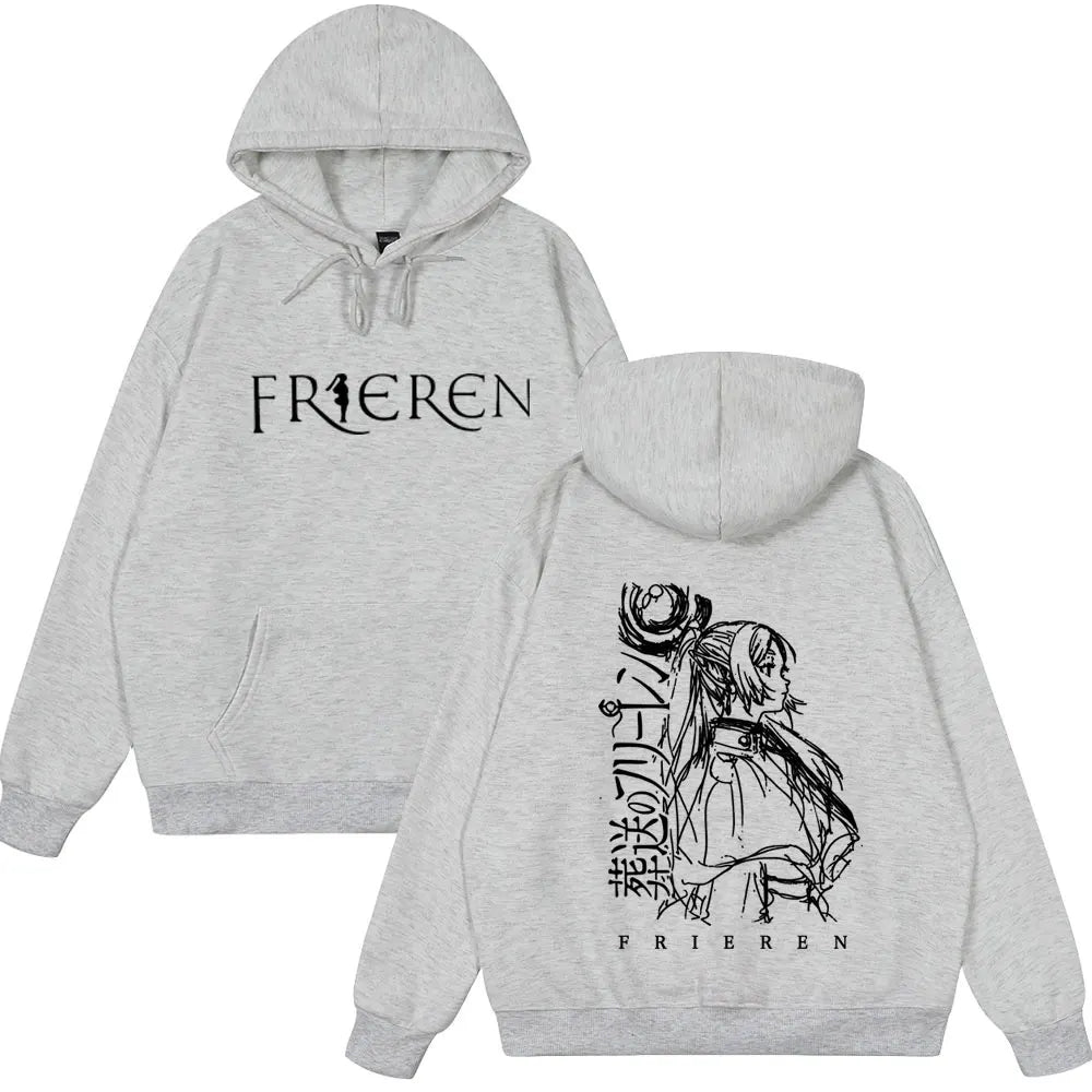 Frieren Anime Hoodie | Unisex Fleece Fantasy Sweatshirt Hoodies & Sweatshirts - The Eezee Shop
