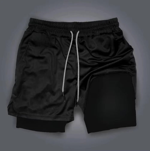 One Piece Anime New Printed 2-in-1 Sports Shorts 2026 Summer Street Trendy Fashion Fitness Swimming Hiking Double Layer Shorts performance shorts - The Eezee Shop