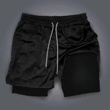 One Piece 2-in-1 Sports Shorts | Double-Layer Street Shorts Shorts - The Eezee Shop