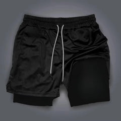 One Piece Anime New Printed 2-in-1 Sports Shorts 2026 Summer Street Trendy Fashion Fitness Swimming Hiking Double Layer Shorts performance shorts - The Eezee Shop