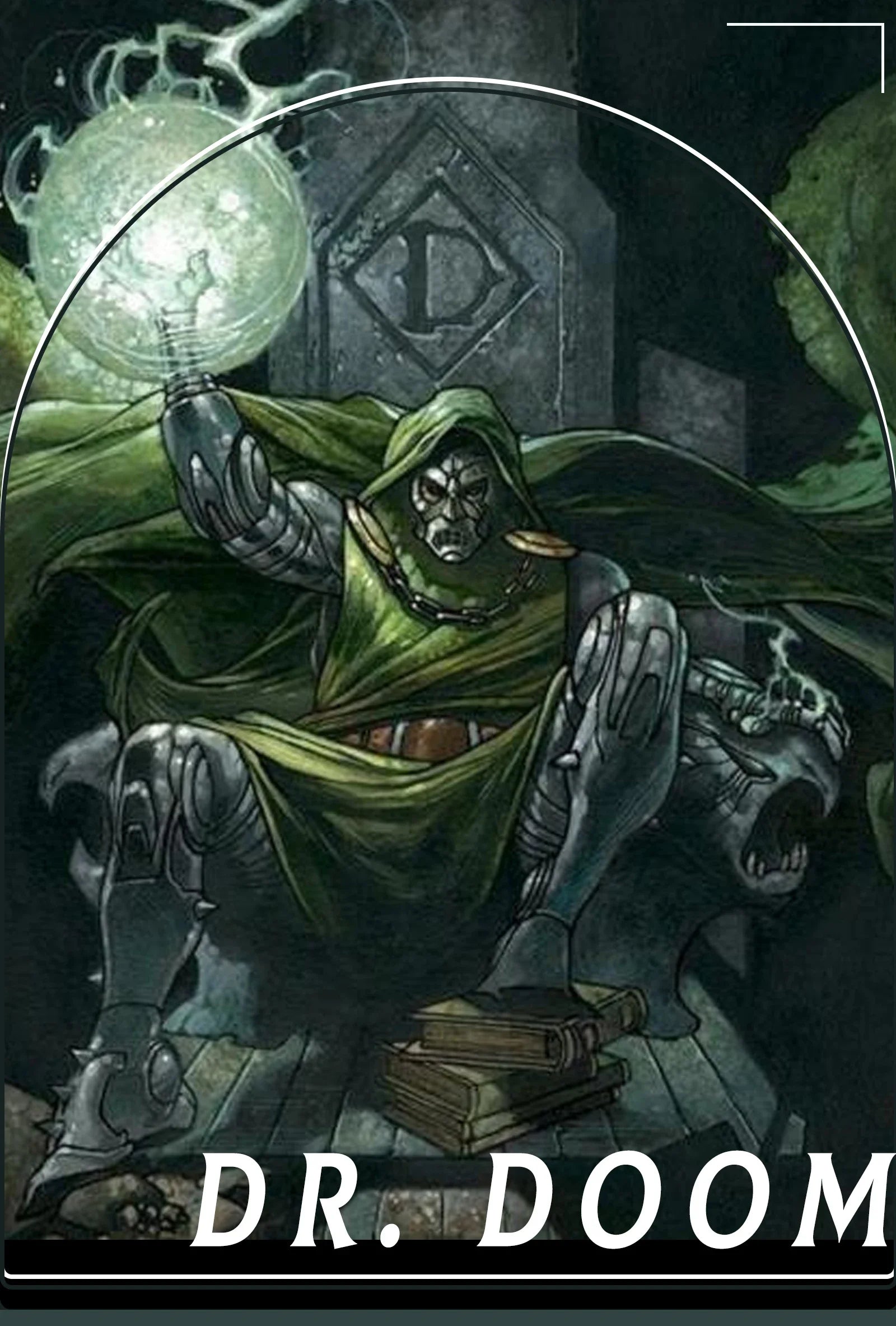 Doctor Doom Cosplay Costume | Green Vest Jumpsuit with Cape Set Cosplay Costumes - The Eezee Shop