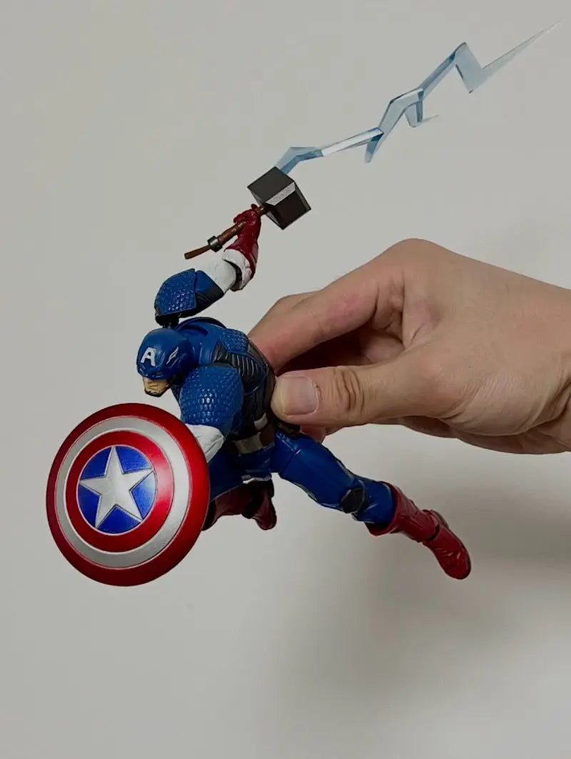 Captain America Poseable Figure | Steve Rogers Collectible Collectible Figures - The Eezee Shop