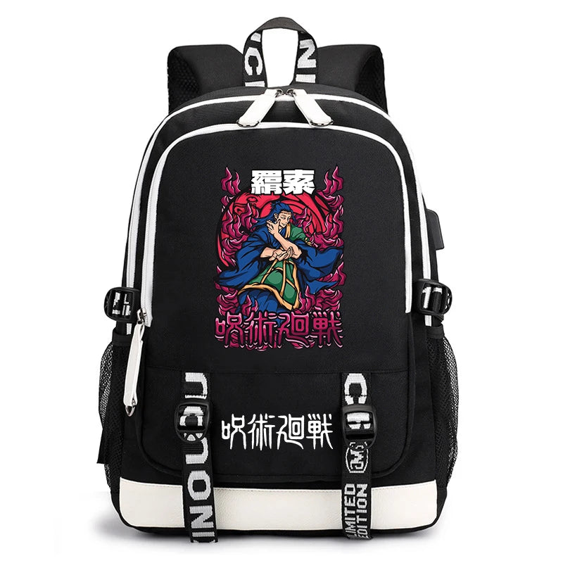 Jujutsu Kaisen Bookbag | Lightweight Casual School Backpack Backpacks - The Eezee Shop