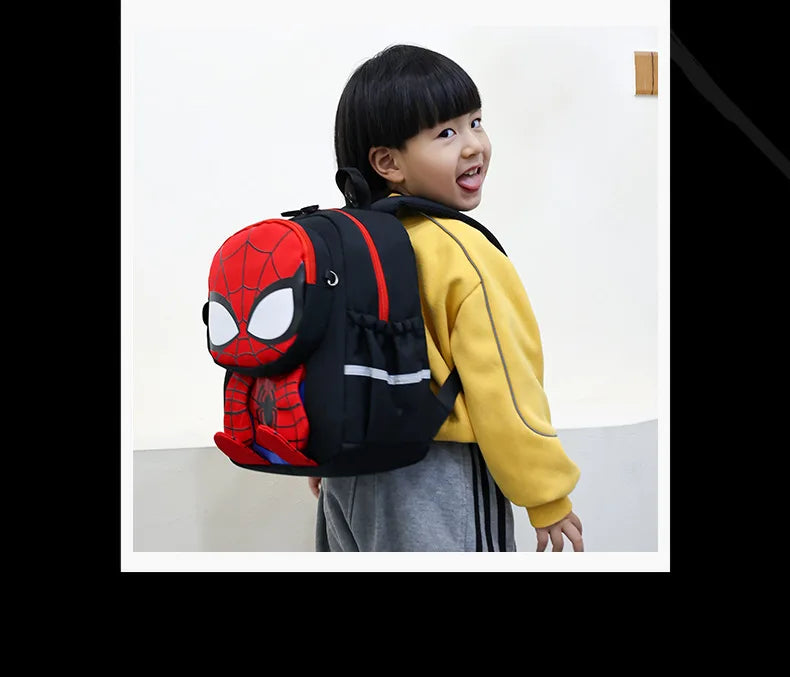 Spider-Man & Iron Man Kids Backpack | 3D Print School Bag Backpacks - The Eezee Shop
