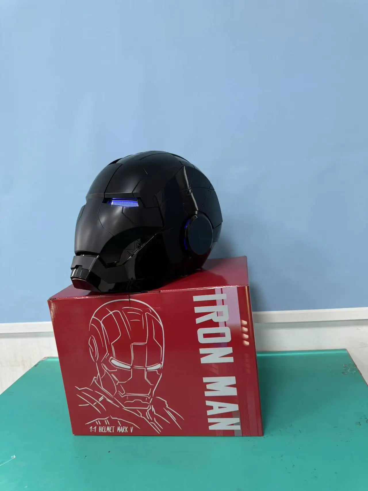 Black Iron Man Mk5 Helmet | Voice-Activated Wearable Helmet Cosplay Masks & Helmets - The Eezee Shop