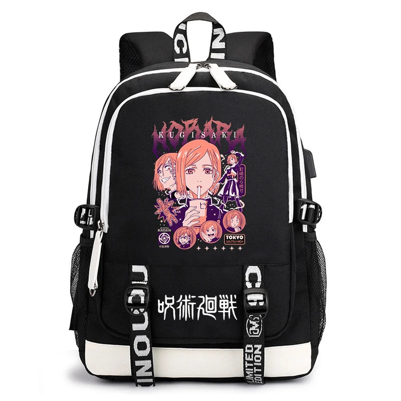 Jujutsu Kaisen Student Backpack | Lightweight Anime Daypack Backpacks - The Eezee Shop