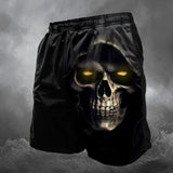 3D Skeleton Print Board Shorts | Men's Summer Beach Shorts Shorts - The Eezee Shop