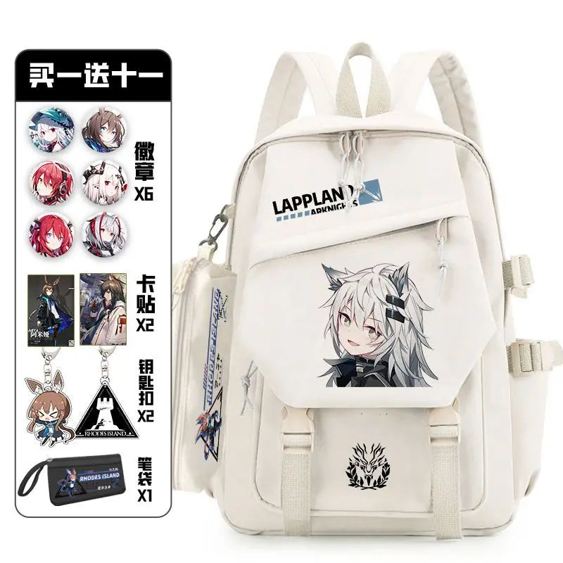 Arknights Backpack with Badge Set | Anime Ita Bag for Students Backpacks - The Eezee Shop