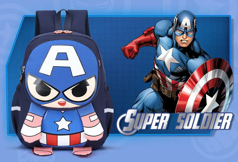 Spider-Man & Iron Man Kids Backpack | 3D Print School Bag Backpacks - The Eezee Shop