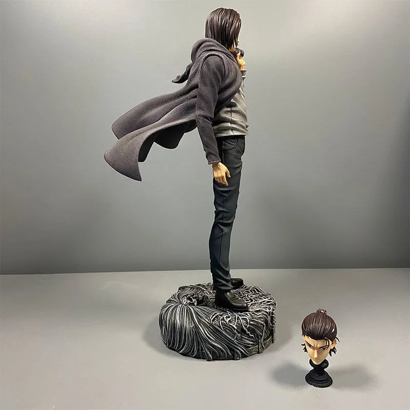 30cm Attack On Titan Gk Chikara Eren Jaeger Double Headed Statue PVC Other - The Eezee Shop