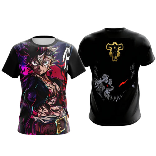 Bandai Anime Black Clover Asta Liebe Devil Union Form Allover Print Adult Kids T-Shirt Family Summer Quick-Dry Soft Lightweight Anime Tshirts - The Eezee Shop