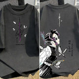 Demon Slayer Printed T-Shirt | Parent-Child Cotton Anime Tee Graphic Tees - The Eezee Shop