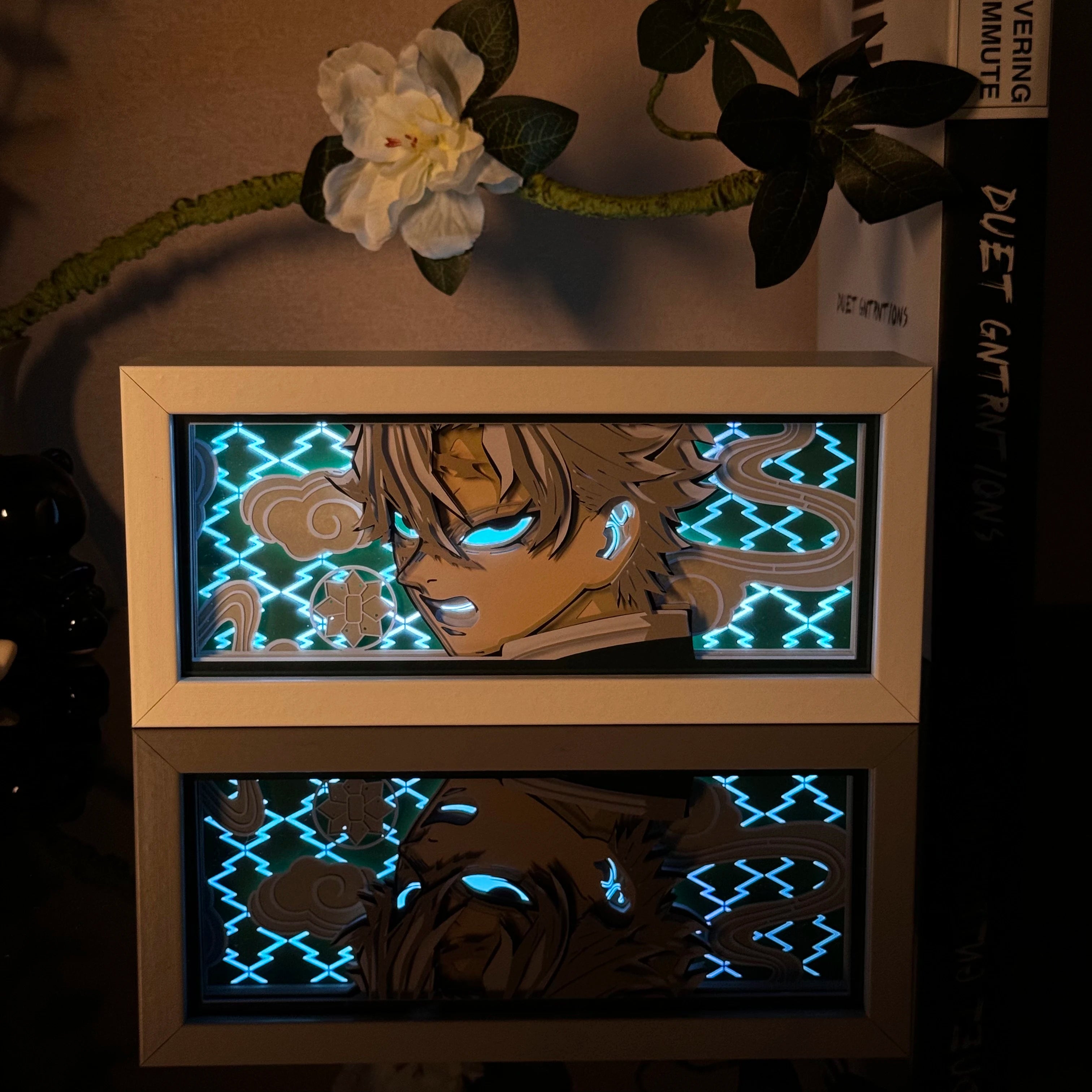 Anime Paper Carved Lamp | 3D LED Color Light Box Lamps & Night Lights - The Eezee Shop