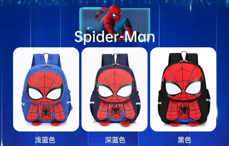 Spider-Man & Iron Man Kids Backpack | 3D Print School Bag Backpacks - The Eezee Shop