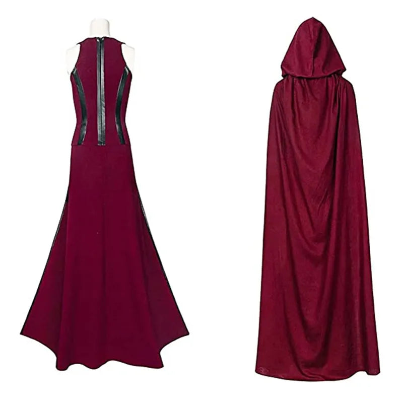 Wanda Maximoff Cosplay Outfit | Red Top, Pants, Cloak & Headpiece Cosplay Costumes - The Eezee Shop