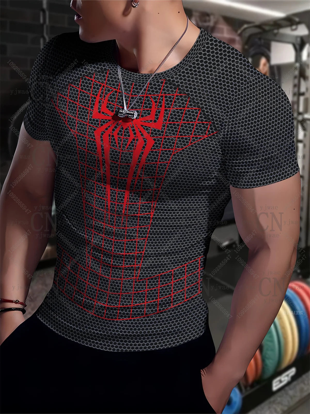 Spider Graphic Quick-Dry Sports Tee | Men's Training Top Gym & Compression Wear - The Eezee Shop