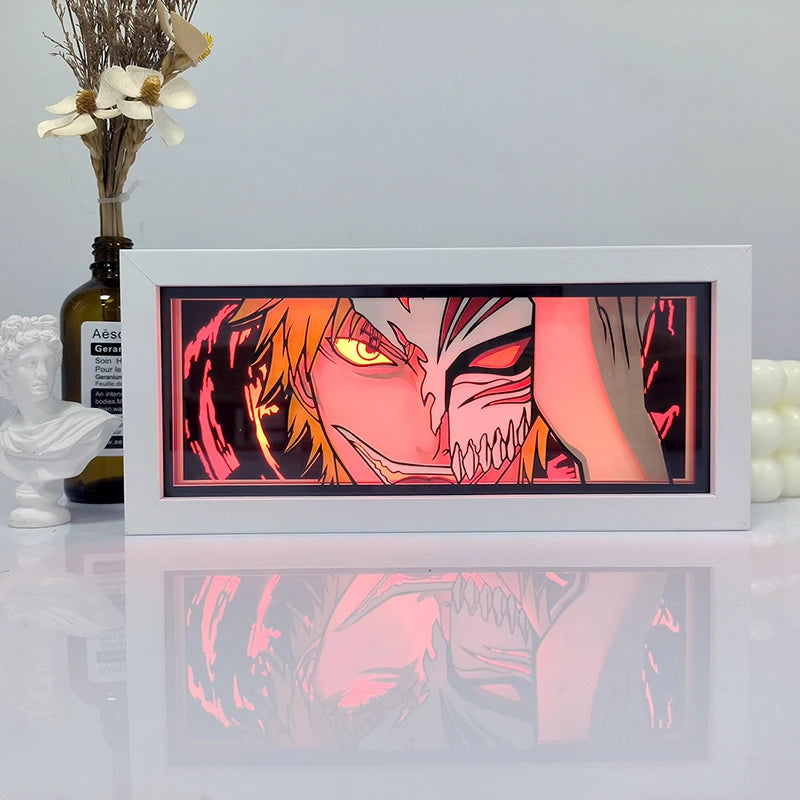 Roronoa Zoro Paper-Cut Shadow Box | Remote Color Night Light Lamps & Night Lights - The Eezee Shop