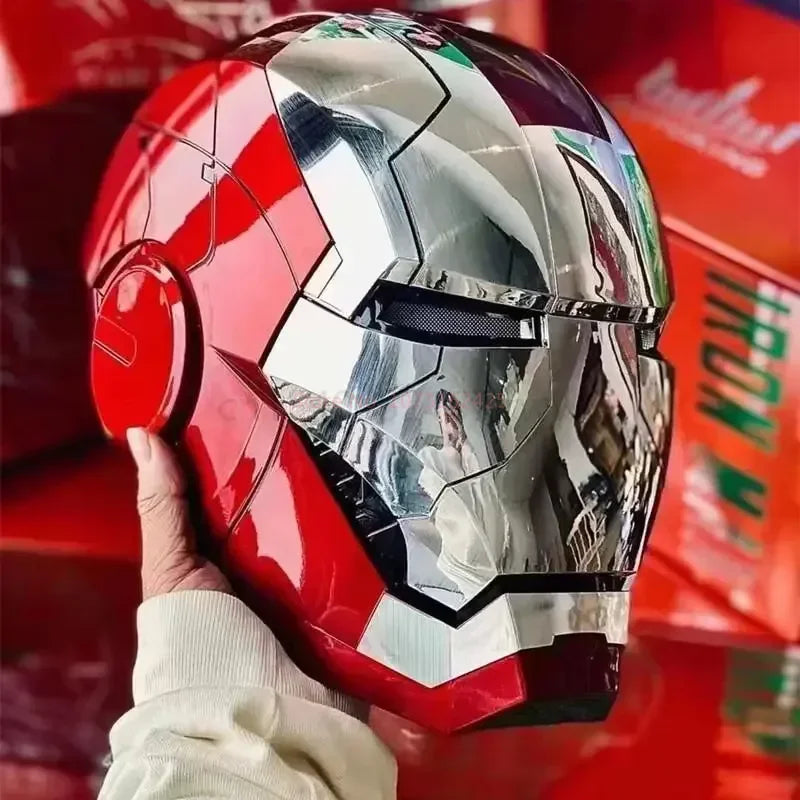 Black Iron Man Mk5 Helmet | Voice-Activated Wearable Helmet Cosplay Masks & Helmets - The Eezee Shop