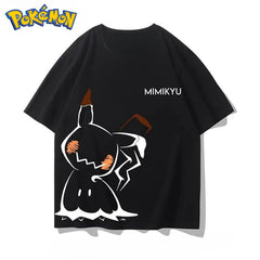 Pokémon Anime Peripheral Pikachu Double-sided Printed T-shirt 2026 Summer Kids Tee Outdoor Training and Fitness Men's Sportswear Anime Tshirts - The Eezee Shop