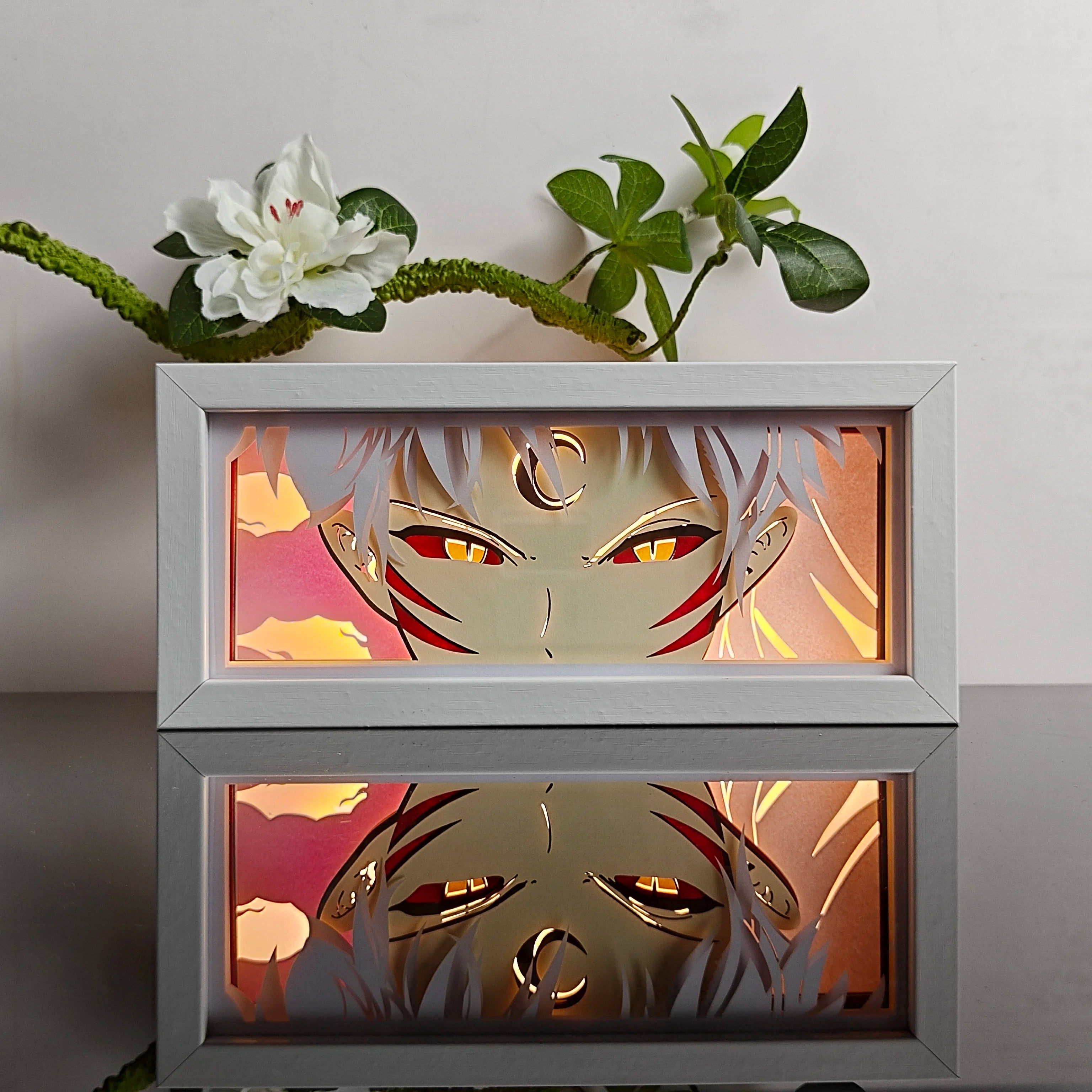 Anime Paper Carved Lamp | 3D LED Color Light Box Lamps & Night Lights - The Eezee Shop