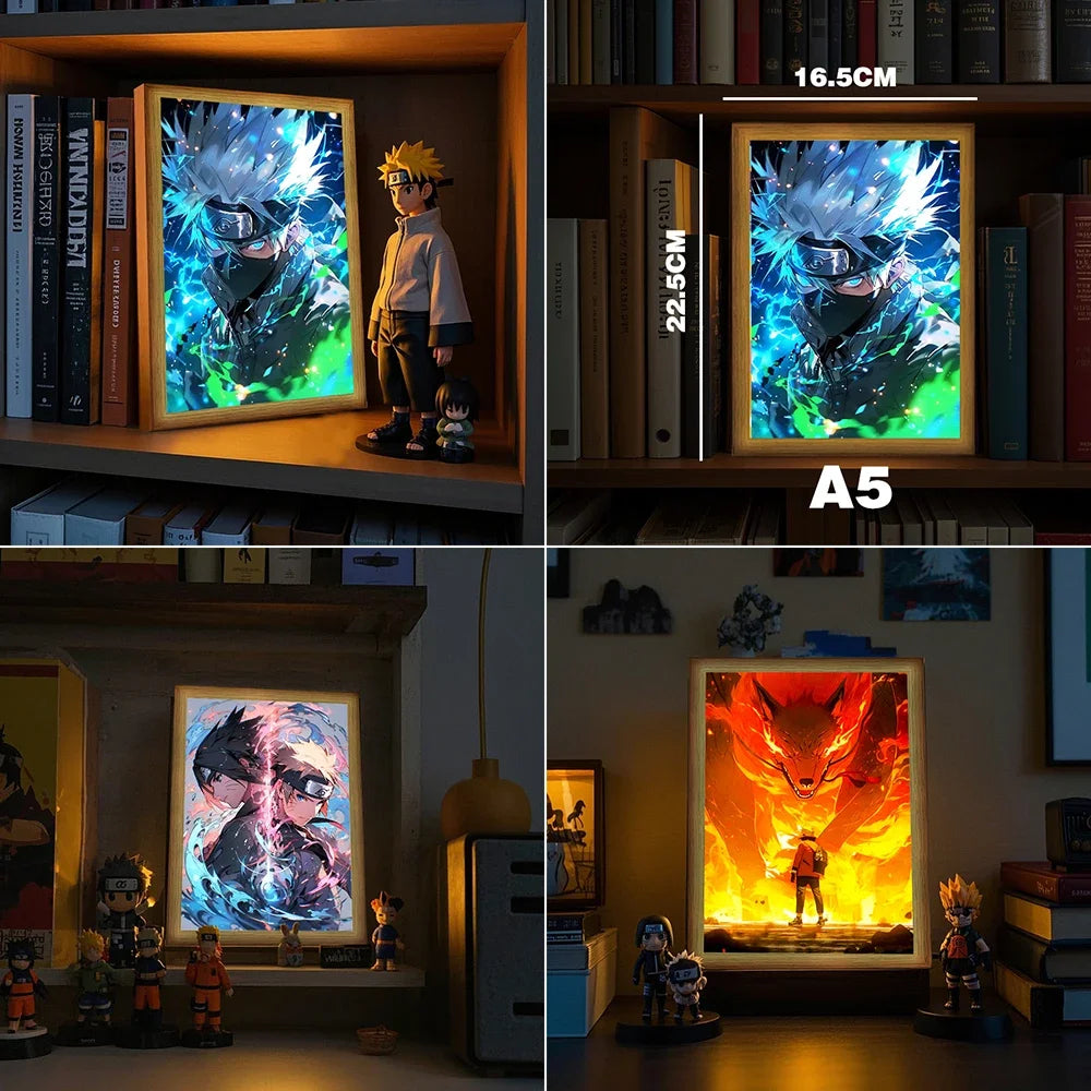 Naruto Light Painting LED Frame | Anime Night Light Wall Decor Lamps & Night Lights - The Eezee Shop