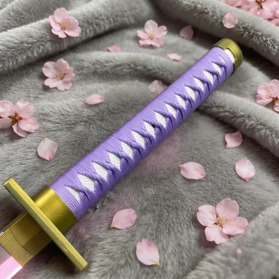 Byakuya Kuchiki LED Katana | 40" Bleach Wooden Cosplay Sword Cosplay Props - The Eezee Shop