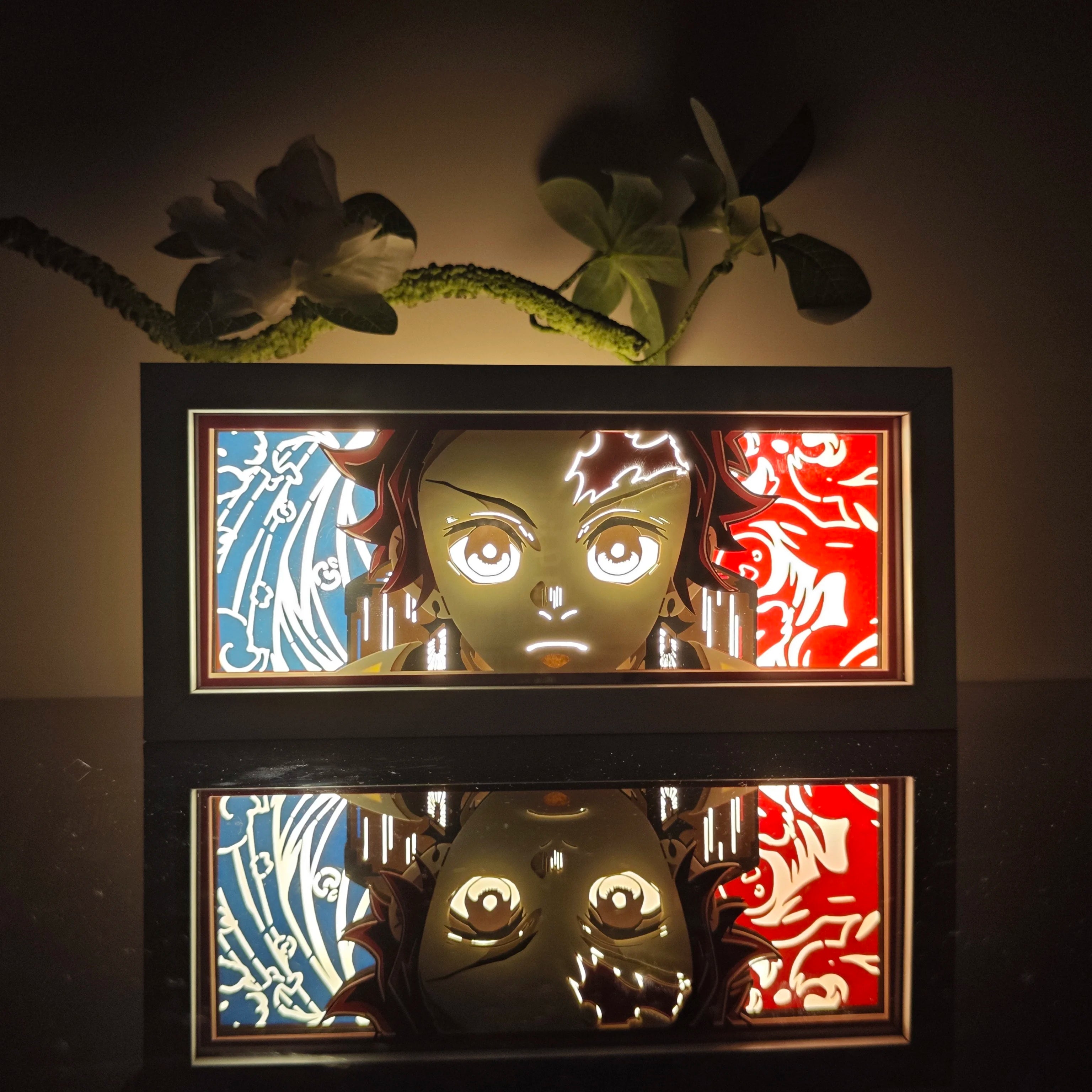 Anime Paper Carved Lamp | 3D LED Color Light Box Lamps & Night Lights - The Eezee Shop
