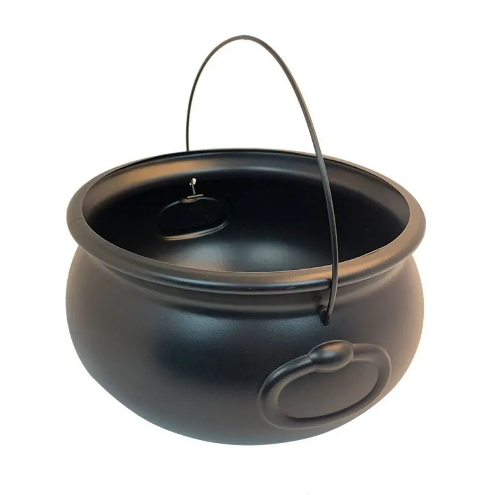32cm Black Witch Cauldron | Halloween Party Candy Bucket Party Supplies - The Eezee Shop