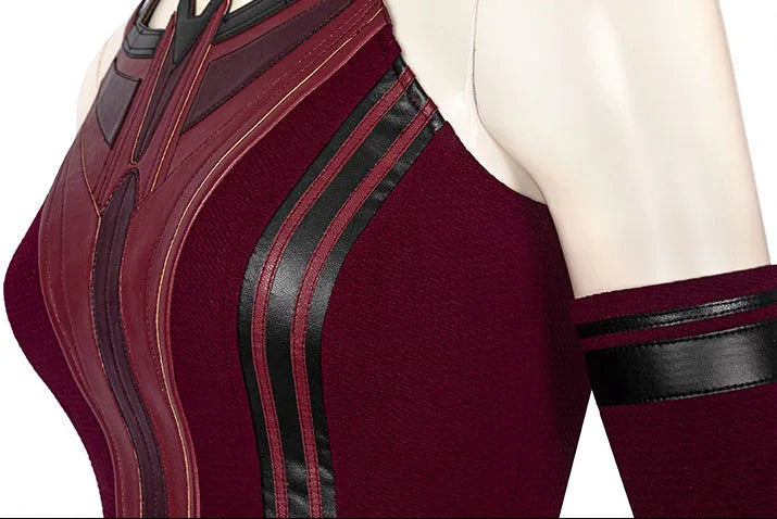 Wanda Maximoff Cosplay Outfit | Red Top, Pants, Cloak & Headpiece Cosplay Costumes - The Eezee Shop