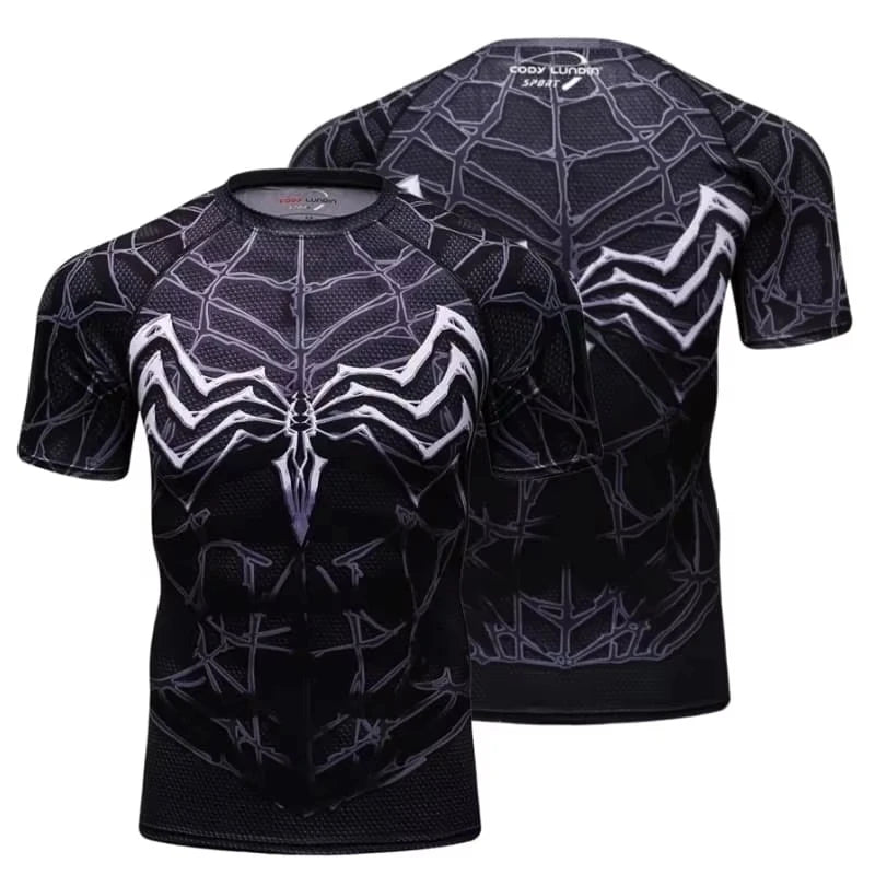 Spider Hero 3D Print T-Shirt | Quick-Dry Family Fitness Tee Gym & Compression Wear - The Eezee Shop
