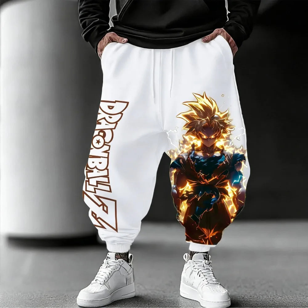 Goku Pure Cotton Pants | Dragon Ball Loose Hip Hop Trousers Joggers & Pants - The Eezee Shop