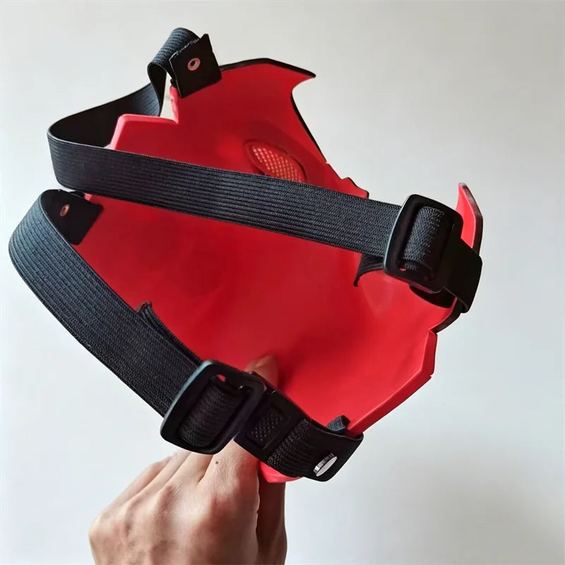Red Hood Half Face Mask | Jason Todd Cosplay Helmet Cosplay Masks & Helmets - The Eezee Shop