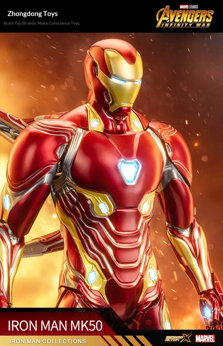 Iron Man MK50 36cm Light-Up Figure | Movable Collectible Collectible Figures - The Eezee Shop