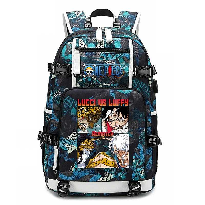 One Piece Luffy School Backpack | Large Capacity Bookbag Backpacks - The Eezee Shop