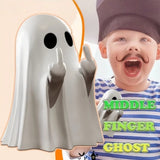 Middle Finger Ghost Statue | Funny Halloween Shelf Decor Halloween Figurines - The Eezee Shop