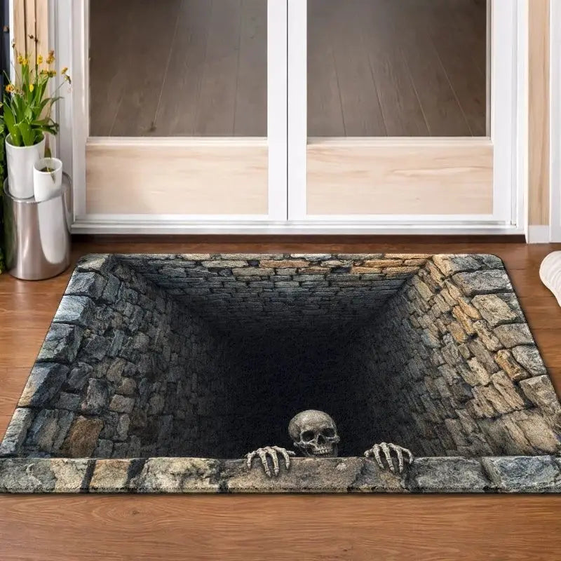 Skeleton Pit 3D Illusion Mat | Halloween Entry Rug Rugs & Doormats - The Eezee Shop