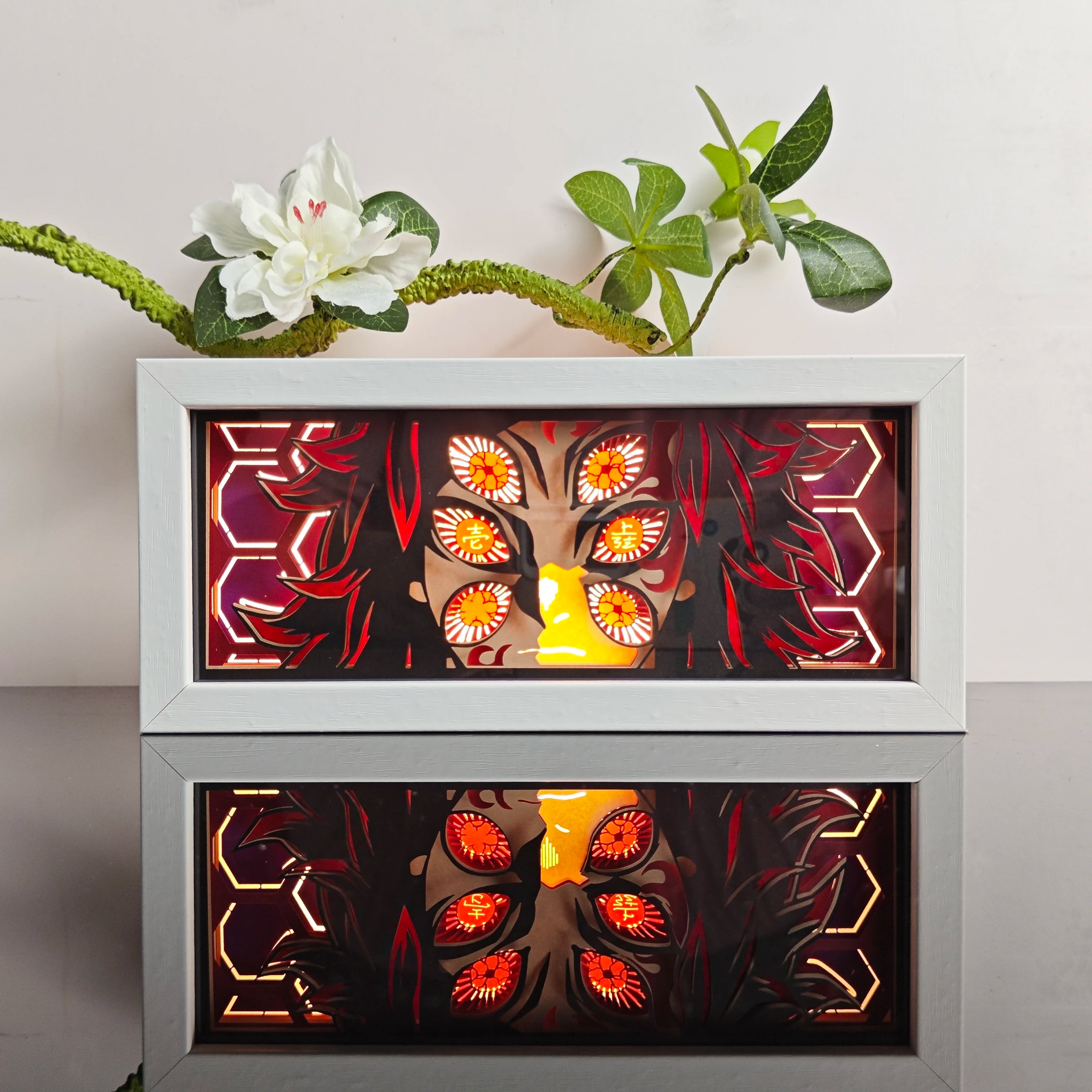 Anime Paper Carved Lamp | 3D LED Color Light Box Lamps & Night Lights - The Eezee Shop