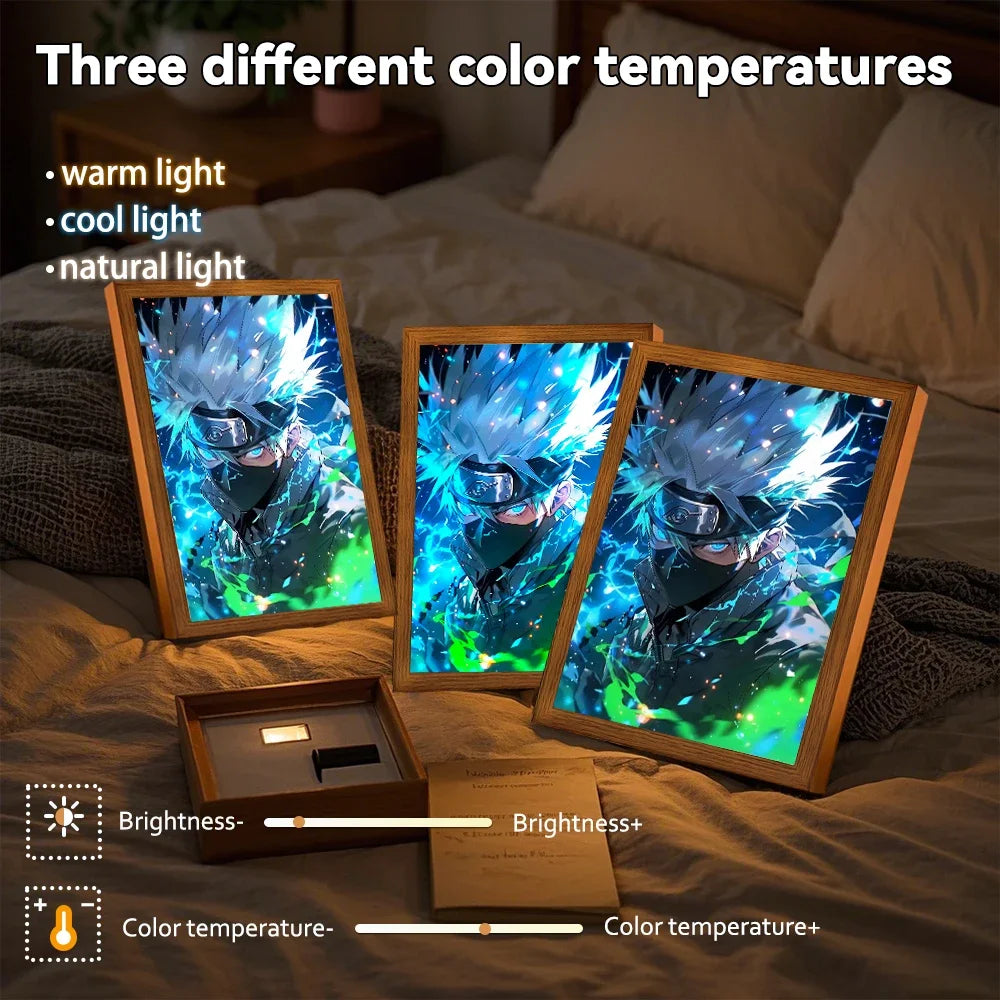 Naruto Light Painting LED Frame | Anime Night Light Wall Decor Lamps & Night Lights - The Eezee Shop