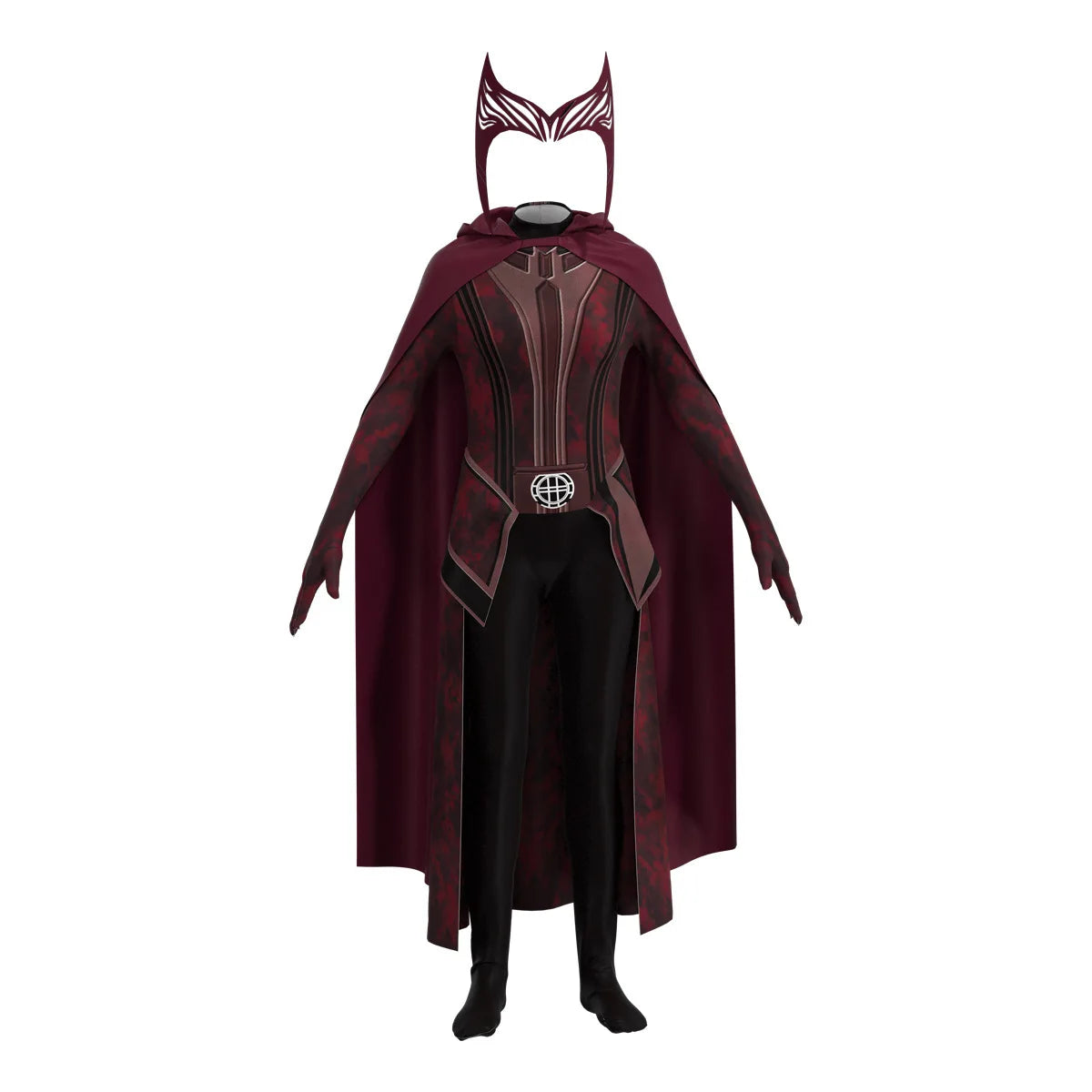 Scarlet Witch Cosplay Costume | Headpiece, Cloak & Pants Set Cosplay Costumes - The Eezee Shop
