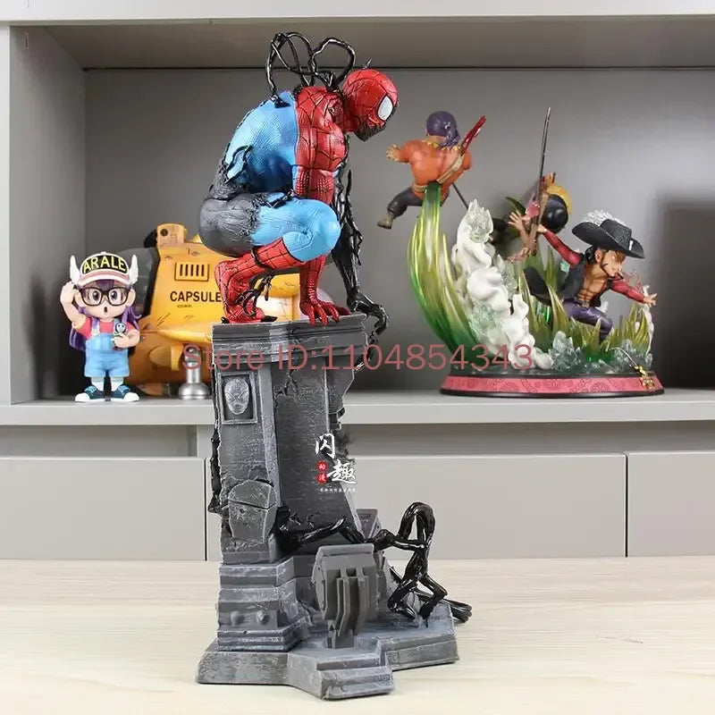 Venom Symbiote Light-Up Statue | Crouching Spider-Man GK Figure Collectible Figures - The Eezee Shop