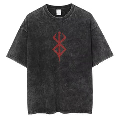 Berserk Brand of Sacrifice Vintage T-Shirt Dark Anime Graphic Streetwear Tee Anime Tshirts - The Eezee Shop