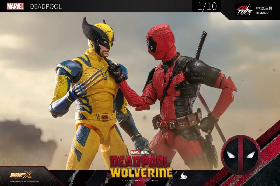 Deadpool & Wolverine 1:10 Action Figure | Boxed Collectible Collectible Figures - The Eezee Shop