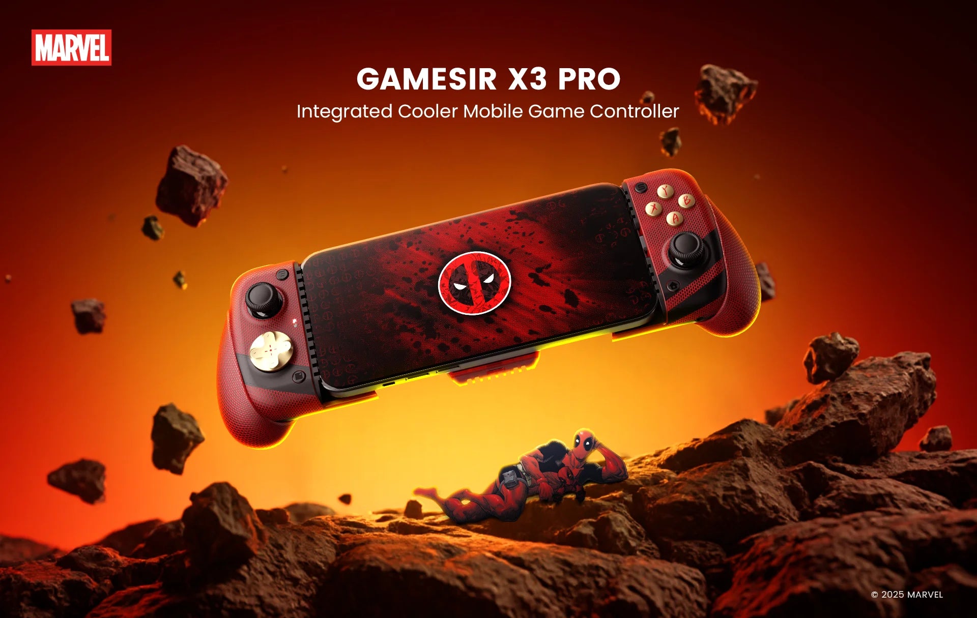 Deadpool Edition Mobile Controller | Type-C Wired Gamepad Gaming Accessories - The Eezee Shop