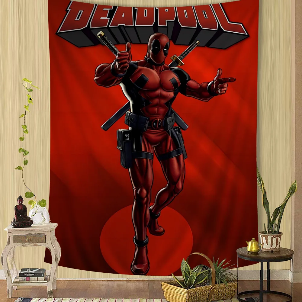 Deadpool Wall Tapestry | Large Hanging Dorm & Room Decor Wall Tapestries - The Eezee Shop